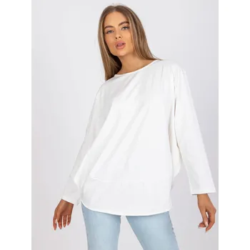 Dámská halenka Smetanová volná halenka -EM-BZ-611.61P-ecru Velikost: ONE SIZE