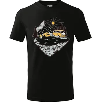 Chlapecké tričko DOBRÝ TRIKO Dětské tričko Klídek v přírodě Velikost: 158/12 let, Barva: Černá