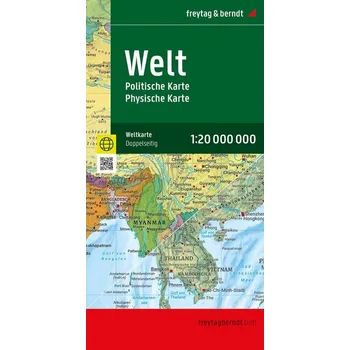 Weltkarte, politisch - physisch, 1:20.000.000, gefaltet, freytag & berndt - freytag & berndt [DE] (2025, Karta, Freytag + Berndt)