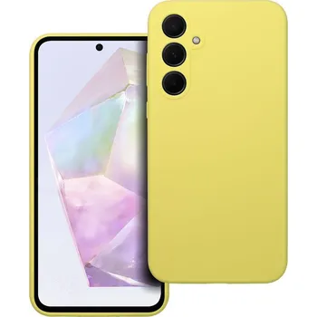 Náhradní kryt pro mobilní telefon Kryt Case Silicone 2mm Samsung Galaxy A35 5G Lemon