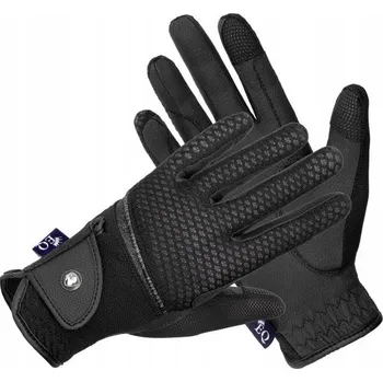 Rukavice Dámské jezdecké rukavice EQUESTRIAN QUEEN Savaii černé M