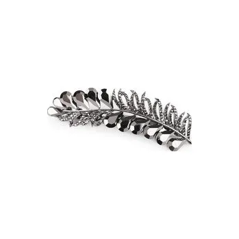 Nestandardní parfém Francouzská spona do vlasů s broušenými kamínky - 1 ks - black diamond
