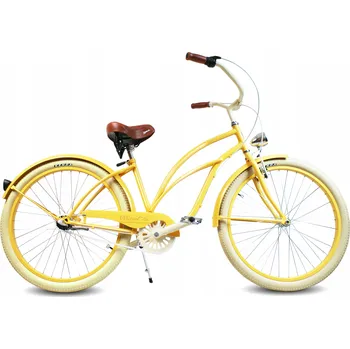 Městské kolo Dámské plážové kolo Cruiser 26" SUNRISE RoyalBi, 3 rychlosti Shimano, retro