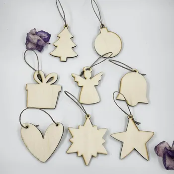 Vánoční ozdoba Sada dřevěných vánočních ozdob