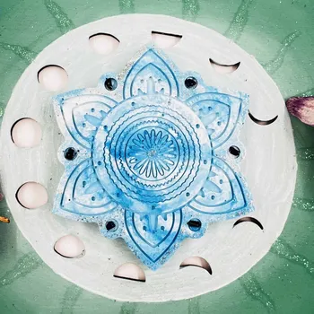 Svícen Magická podložka pod svíčku - mandala pro úspěch