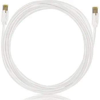 Síťový kabel Patchcord Keline U/FTP 6a RJ45 / RJ45 0,25 m bílý