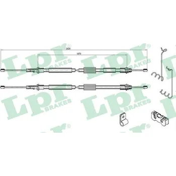Lanko parkovací brzdy Tažné lanko, parkovací brzda LPR C0283B