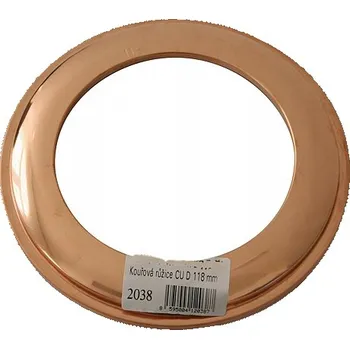 Kouřovod Růžice kouřová Nerez 105 mm med'