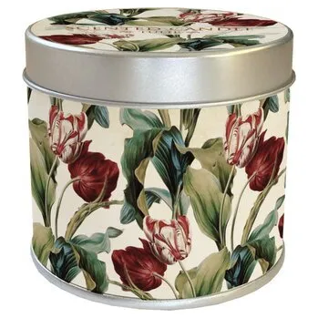 Svíčka Vonná svíčka v plechové dóze Tulips