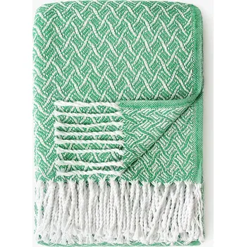 deka Bavlněná deka Orient - zelená 140 x 200 cm