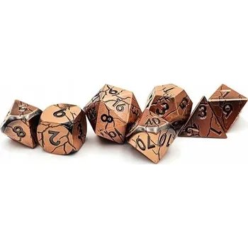Příslušenství k deskovým hrám METAGOLEM SADA 7 KOVOVÝCH RPG KOSTEK