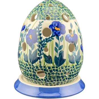 Svícen Lucerna ve tvaru vejce, svícen Velikonoce Unikát 13 cm IM03 Keramika Bolesławiec