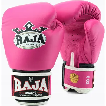 Boxerské rukavice Boxerské rukavice RAJA BOXING Single Standard z pravé kůže pink 8 oz