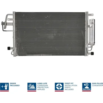 Výparník klimatizace Kondenzátor, klimatizace NISSENS 94801