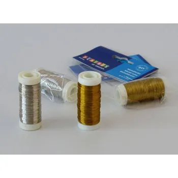 Vázací drát Drátek prům. 0,3 mm - 80 m STŘÍBRNÝ