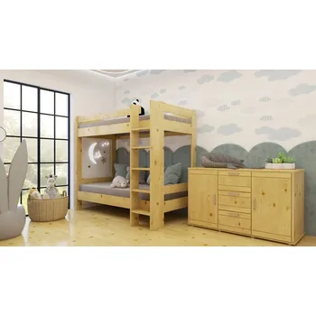 Postel HP-Nábytek Patrová postel Elin - SMRK ROZMĚR: 90 x 200 cm