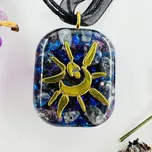 Orgonitový amulet / přívěsek / talisman - se sluncem a měsícem - pro klidnou mysl