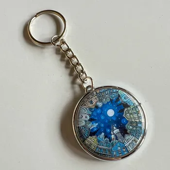 Zuzana Honsová Přívěsek na klíče Městečko