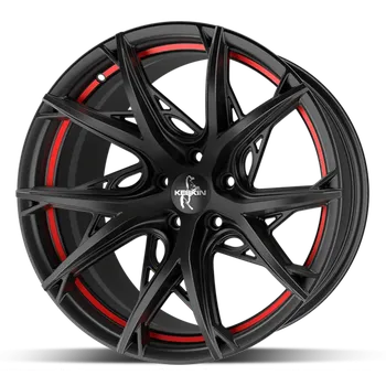 Alu kolo Alu disk Keskin KT24C BPRI 8,5x19 5x112 ET30 černý lesklý červený