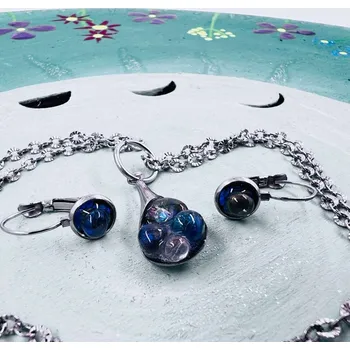 Náhrdelník Energetický náhrdelník a náušnice s měsíčním kamenem