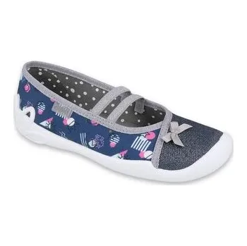 Dívčí baleríny Dívčí baleríny Befado modré, tvary 116Y276_35