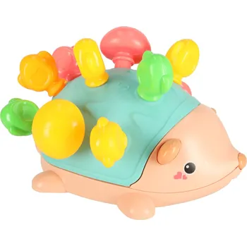 Hlavolam Smyslově vzdělávací montessori modrý ježek