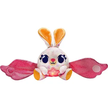 plyšák Baby Gemmy okřídlení kamarádi - králíčci světle růžový