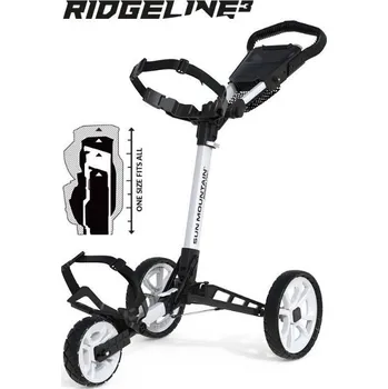 Golfový vozík Sun Mountain Ridgeline 3 manuální vozík, bílý