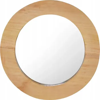 Zrcadlo Zrcadlo nástěnné, 40 cm, teakové dřevo, kulaté