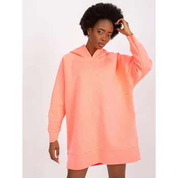 Dámské oblečení Neonově oranžová volná basic mikina Canberra -EM-BL-707.94-fluo orange Velikost: L/XL