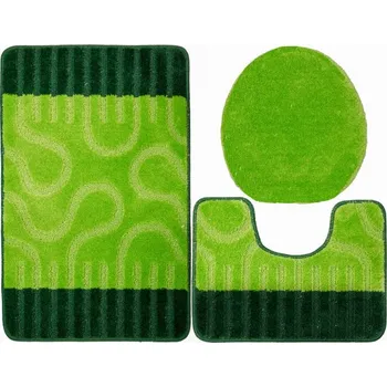 Koberec Sada koupelnových koberečků RONDA zelená