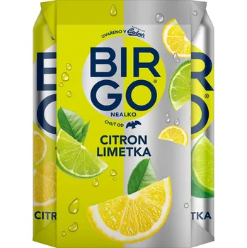 Limonáda Birgo nealkoholický Citron a limetka 4×0,5 l plech