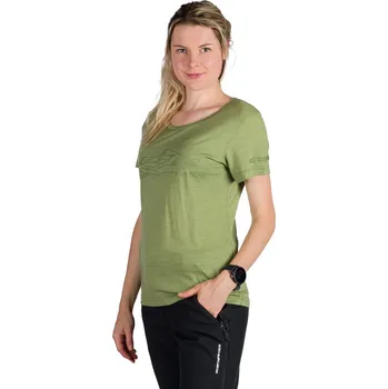 Northfinder Dámské outdoorové merino triko JENIFER, zelená, S