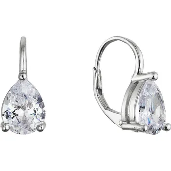 Šperk EVOLUTION GROUP CZ Stříbrné visací náušnice kapky - 11643.1