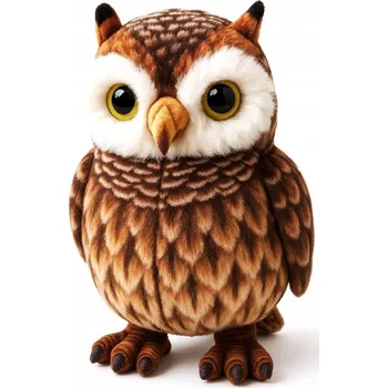 plyšák Plyšová Sova 20 cm | Měkká Plyšová Hračka s Realistickým Vzhledem
