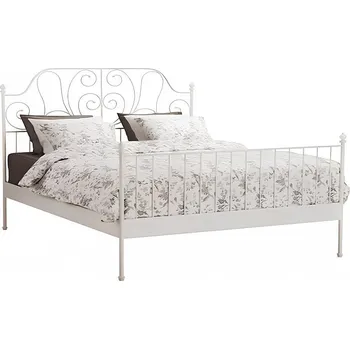 Postel Postel s lamelovým roštem, bílá, 160x200, BEHEMOTH