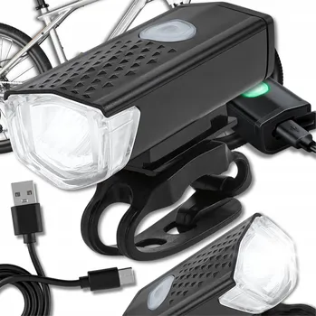 Cyklosvítilna SVĚTLO NA KOLO PŘEDNÍ LED SVÍTILNA 3 REŽIMY SVÍCENÍ MICRO USB + USB KABEL