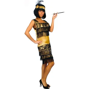 Karnevalový kostým Fiestas Guirca Charleston šaty zlaté - velikost L 42/44