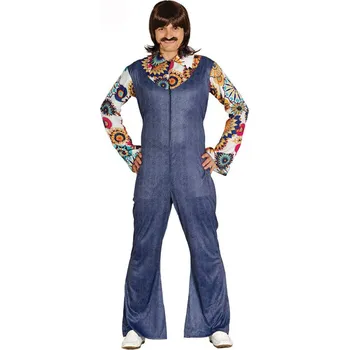 Karnevalový kostým Fiestas Guirca Hippie overal pánský kostým na karneval - velikost L - 52/54