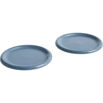 Talíř Talíř Hay Barro Plate set 2 ks tmavě modrý Ø24 v.2,4