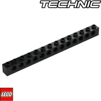 Stavebnice LEGO LEGO® Technic LEGO KOSTKA TECHNIC 1x14 / 32018 Barva: Černá 32018
