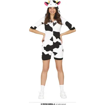 Karnevalový kostým Fiestas Guirca Kombinéza kravička - velikost S 36/38
