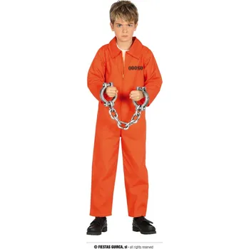 Karnevalový kostým Fiestas Guirca Dětský kostým americký vězeň - věk 7 - 9 roků - 125 - 135 cm