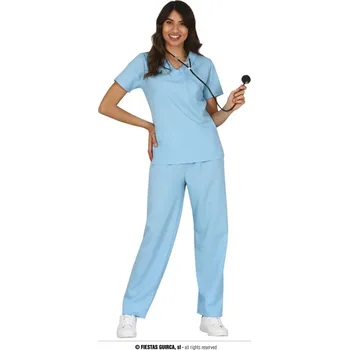 Karnevalový kostým Fiestas Guirca Zdravotní sestřička modrá - velikost L 42/44