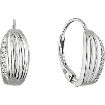 Šperk EVOLUTION GROUP CZ Stříbrné visací náušnice se zirkony - 11662.1