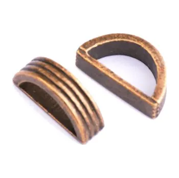 Dětské navlékací korálky Kovové korálky 4,5x8x15mm mosaz