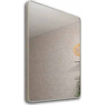 Zrcadlo Zrcadlo Loft 60x120 Hliníkový Zaoblený Bílý Rám