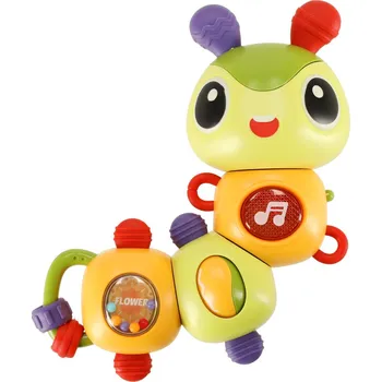 Hudební nástroj pro děti Elektronická hudební housenka se světelnými efekty – interaktivní hračka pro děti