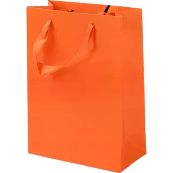 Dárková taška Dárková Taška Dárek Oranžová Ozdobná 20x15x6 cm