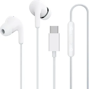 Sluchátka Xiaomi Type-C Earphones M2413E1/USB-C/Drát/Bílá